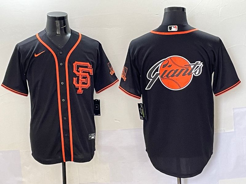 Men San Francisco Giants Blank Black Game 2025 Nike MLB Jersey style 9->san francisco giants->MLB Jersey